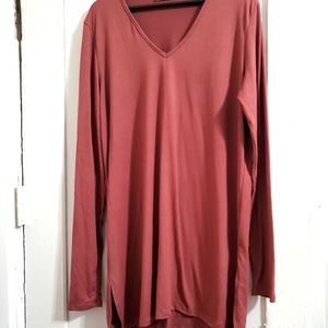 Boutique 3x rust/mauve tunic NWOT